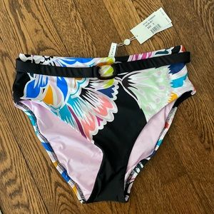 Trina Turk High Waist Bathing Suit Bottoms